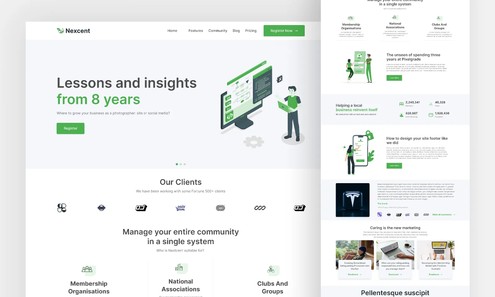 Ejemplo de diseño de landing page profesional para negocios en Monterrey